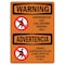 Signmission OSHA WARNING Sign, Underground Gas Call No. 811 Bilingual, 24in X 18in Alum, 18" W, 24" L, Landscape OS-WS-A-1824-L-12864 - alternate 1